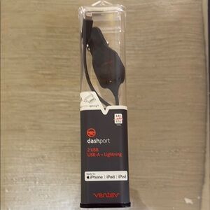 Ventev Dashport 2 USB-A Plus Lightning Cable